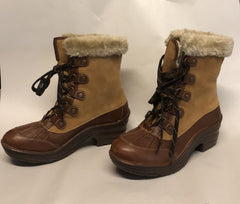 BIONICA Women's •Rosemount• Weatherproof Boot - Size 8 - Honey/Whiskey Leather - ShooDog.com