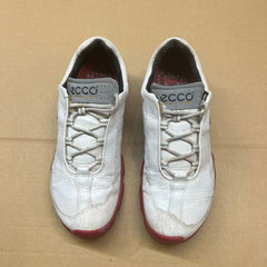 Mens Ecco Biom Golf Shoe White/Red Gortex Yak Leather Size 40