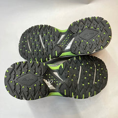 Womens Saucony Ridge Tr-Original Trail Running Shoe - Gray/Green- Size 8.5M Preowned Athletic