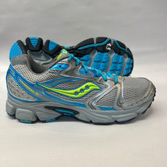 Womens Saucony Cohesion 5 Running Shoe Blue/Gray/Green Size 9.5M - Preowned Athletic