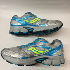 Womens Saucony Cohesion 5 Running Shoe Blue/Gray/Green Size 9.5M - Preowned Athletic