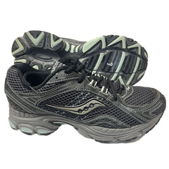 Saucony Womens Grid Excursion Tr4 -Hiking / Trail Adventure- Shoe - Preowned 9M Black/Gray -1