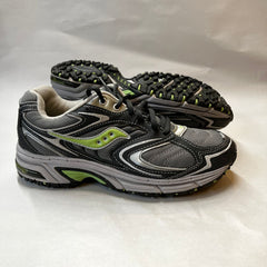 Womens Saucony Ridge Tr-Original Trail Running Shoe - Gray/Green- Size 8M Preowned Athletic