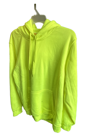 Men's High Visible Green Pull-over Hoodie