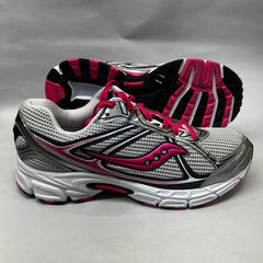 Copy Of Womens Saucony Cohesion 7 Running Shoe Silver/Pink 11 Wide - Preowned Athletic