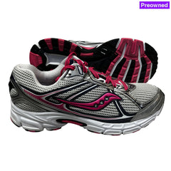 Copy Of Womens Saucony Cohesion 7 Running Shoe Silver/Pink 11 Wide - Preowned Athletic