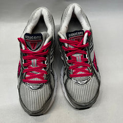 Womens Saucony Cohesion 7 Running Shoe Silver/Pink 8 Wide - Preowned Athletic