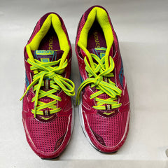 Saucony Cohesion 5 Running Shoe Pink/Citron Size 8.M - Preowned Athletic