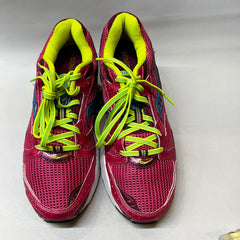 Saucony Cohesion 5 Running Shoe Pink/Citron Size 8.M - Preowned Athletic