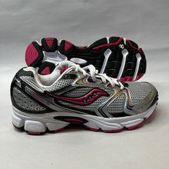 Saucony Cohesion 5 Running Shoe Silver/Black/Pink - Preowned Athletic