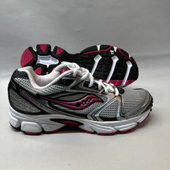 Saucony Cohesion 5 Running Shoe Silver/Black/Pink - Preowned Athletic