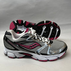 Saucony Cohesion 5 Running Shoe Silver/Black/Pink - Preowned Athletic