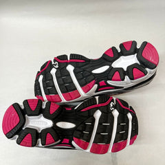 Saucony Cohesion 5 Running Shoe Silver/Black/Pink 6.5 Wide - Preowned Athletic