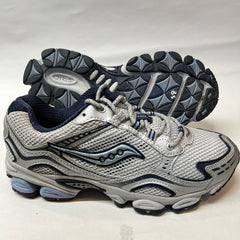 Womens Saucony Grid Ramble Tr-Original Trail Running Silver/Blue-Preowned Women