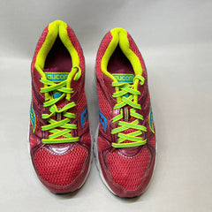 Womens Saucony Grid Cohesion 6 - Pink/Blue- Running Shoe Wide Width Preowned Athletic