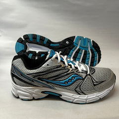 Saucony Womens Grid Cohesion 6 -Silver/ Lt. Blue- Running Shoe -Preowned Athletic