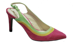 ADRIENNE VITTADINI Women's  •Naze• Slingback Pump 9M. Pink/Lime