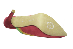 ADRIENNE VITTADINI Women's  •Naze• Slingback Pump 9M. Pink/Lime