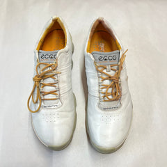 Mens Ecco Biom Golf Shoe White Hydromax Yak Leather Size 45