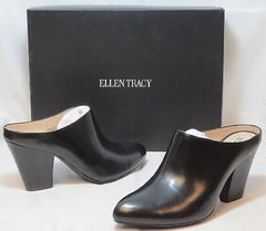 ELLEN TRACY Women's Rayya Slip Ons - Black Leather - - ShooDog.com