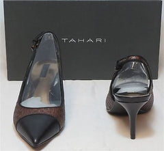 TAHARI Women's Rafaella Pump - Cafe/Black - NIB - MSRP $89 - ShooDog.com