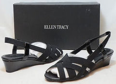 ELLEN TRACY Women's Jonas Sandal - Black Patent - Multi SZ - NIB - MSRP $69 - ShooDog.com