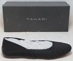 TAHARI Women's Kara Flat - Black Fabric - - ShooDog.com