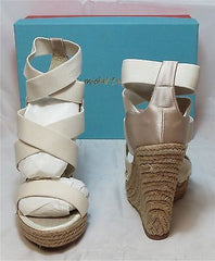 JEAN-MICHEL CAZABAT Women's Fela Wedge Espadrille - Bone - NIB - MSRP $295 - ShooDog.com