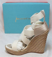 JEAN-MICHEL CAZABAT Women's Fela Wedge Espadrille - Bone - NIB - MSRP $295 - ShooDog.com