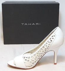 TAHARI Women's Liquorice Pumps - White/Clear - Multi SZ - NIB - MSRP $99 - ShooDog.com