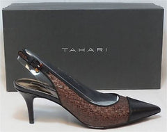 TAHARI Women's Rafaella Pump - Cafe/Black - NIB - MSRP $89 - ShooDog.com