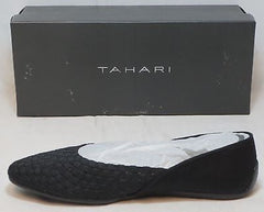 TAHARI Women's Kara Flat - Black Fabric - - ShooDog.com