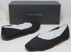 TAHARI Women's Kara Flat - Black Fabric - - ShooDog.com