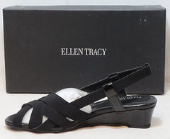 ELLEN TRACY Women's Jonas Sandal - Black Patent - Multi SZ - NIB - MSRP $69 - ShooDog.com