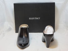 ELLEN TRACY Women's Rayya Slip Ons - Black Leather - - ShooDog.com