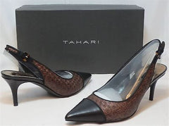 TAHARI Women's Rafaella Pump - Cafe/Black - NIB - MSRP $89 - ShooDog.com