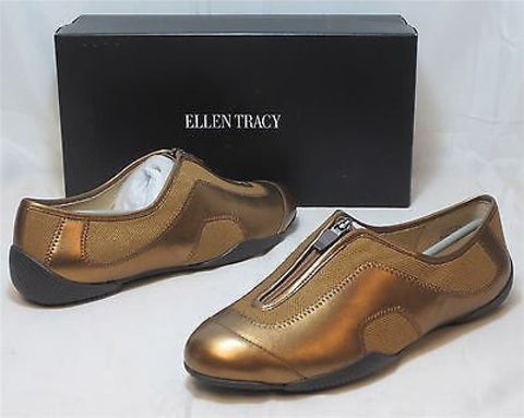 ELLEN TRACY Women's Astra Slip Ons - Dark Bronze - ShooDog.com