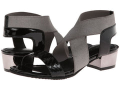 ELIE TAHARI " Beach " Snake-Embossed Crisscross Sandal, - ShooDog.com