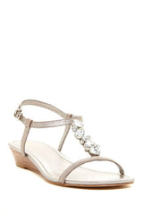 ISOLA Women's "Trista" T-strap Jeweled Sandal - ShooDog.com