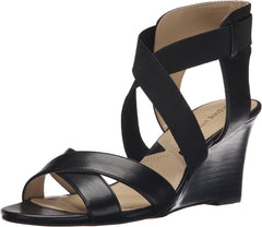 Women's Adrienne Vittadini •Rheanne•  Strappy Leather Wedge