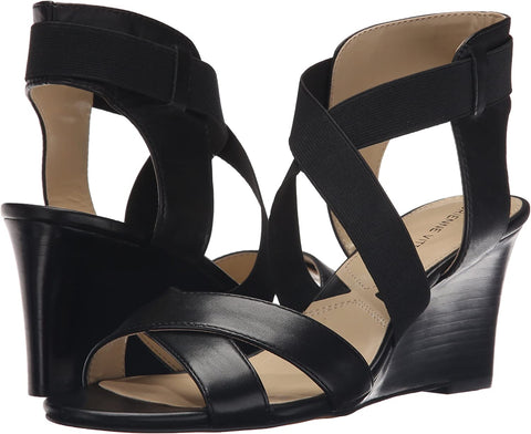 Women's Adrienne Vittadini •Rheanne•  Strappy Leather Wedge