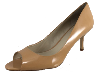 Womens's "Shoes n More" by J.LITVACK  •Nude Patent Leather• Open-Toe  Pump - ShooDog.com