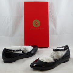 ADRIENNE VITTADINI Women's Belles Ballet Flat - Black Patent - MSRP $99 - ShooDog.com