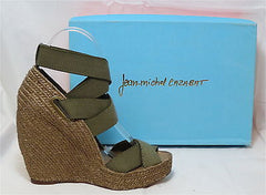 JEAN-MICHEL CAZABAT Women's Zesta Wedge - Khaki - Multi SZ NIB - MSRP $295! - ShooDog.com