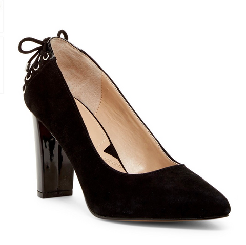 ADRIENNE VITTADINI Women's •Ninree• Pointed Toe Pump - Black - ShooDog.com