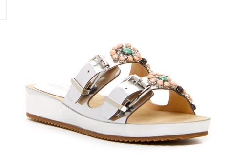 ELLEN TRACY Women's •Patrick• Jeweled Buckle Sandal - ShooDog.com