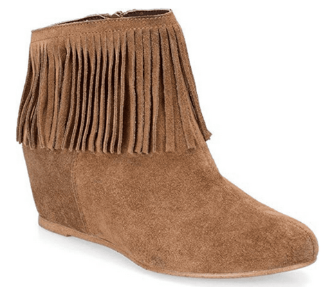 COMFORTIVA Women's •Riverton• Fringed Ankle Boot, - ShooDog.com