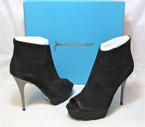 JEAN-MICHEL CAZABAT Women's Latisha Suede Bootie - Black - 36M - MSRP $455 - NIB - ShooDog.com