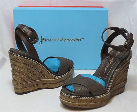 JEAN-MICHEL CAZABAT Women's Ashanti Espadrille - Dk Brown- 36M - NIB - MSRP $195 - ShooDog.com