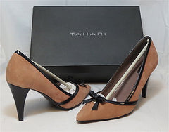 Tahari Women's Alexa Pump - Dusty Pink/Black - 7M - NIB - MSRP $105 - ShooDog.com